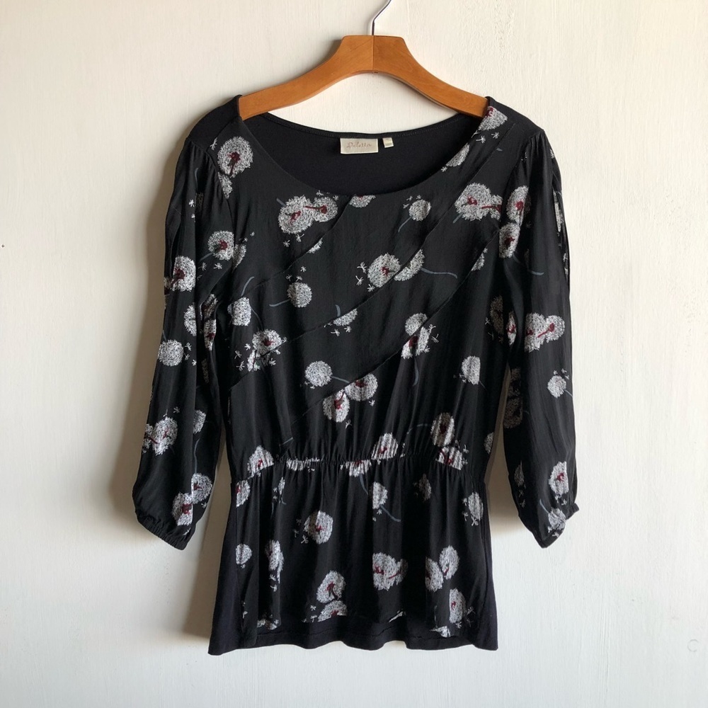 Anthropologie Deletta Wished Blooms dandelion top - Picture 2 of 7